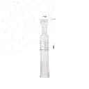 دهان بازکن یک طرفه یک سر شفاف لب کنار زن ابعاد پارس اکسیر.webp