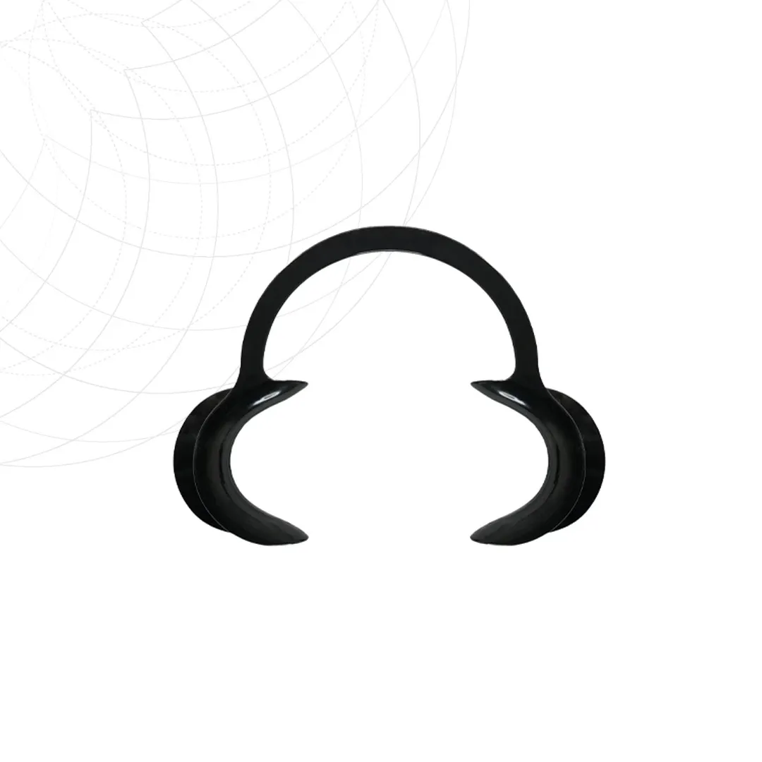 [12413] دهان بازکن دو طرفه C-Type (مشکی, Small)
