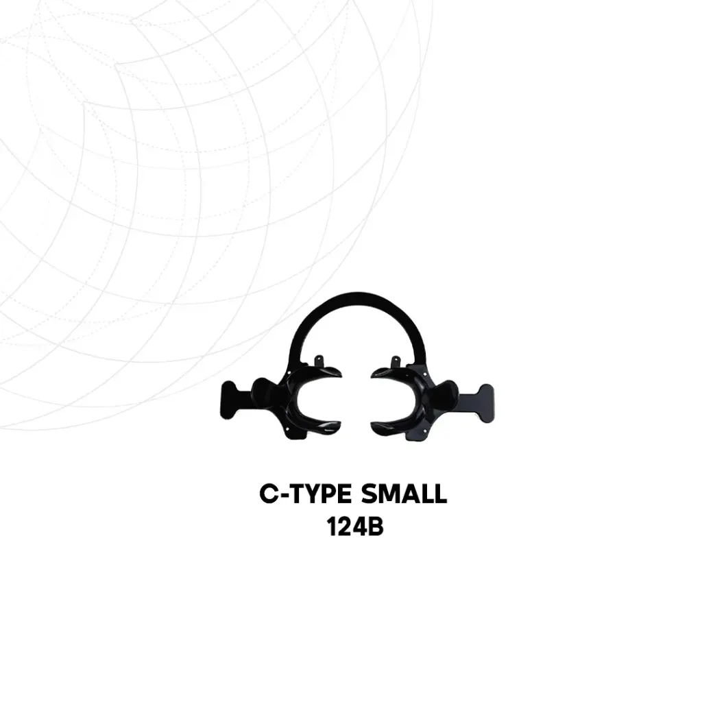 [12273] دهان بازکن دو طرفه همراه با دسته C-Type (مشکی, Small)